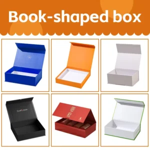Custom Black Folding Gift Box, Cardboard Rigid Box for Jewelry, Perfume, and Clothing
