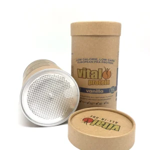 Custom Black Kraft Paper Canister Tube Essential Oil Cosmetic Serum Storage Biodegradable Cylinder Packaging Bulk