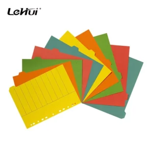 Custom Blank A4 1 10 Tab Colored Dividers With Reinforced Manila Board