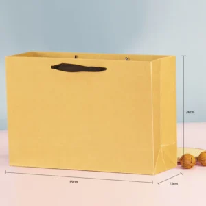 Custom Bolsa De Papel Eco friendly Fast Food to Go Delivery Paper Bag Restaurant Takeout Packaging Kraft Paper Bag
