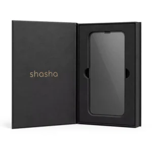 Custom Book-Shaped Magnetic Closure Paper Box with Foam Slot for Mobile Phone Screen Protectors