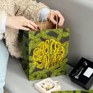 Custom Boutique Kraft Paper Shopping Bags with Logo