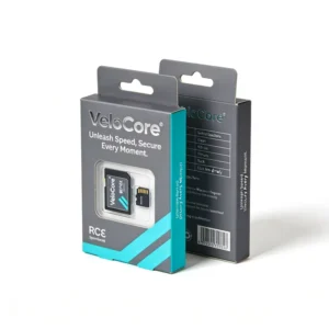 Custom Box for CE and Memory Card Presentation with Acrylic Window and Leatherette Handle