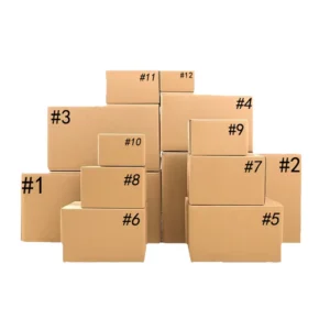 Custom Brown Corrugated Moving and Shipping Box, Recyclable for Storage and Delivery