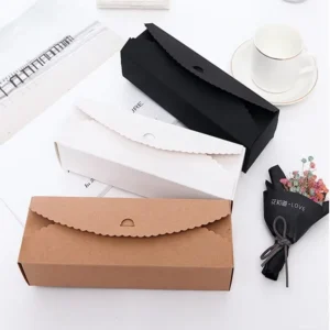 Custom Brown Kraft Paper Cake Box with Printing