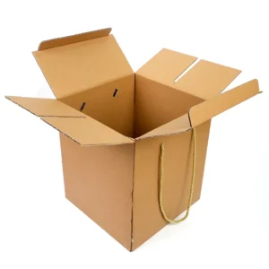 Custom Brown Kraft Paper Moving Carton Box Custom Logo Printed Corrugated Cardboard Shipping Box