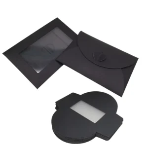 Custom Cardboard Business Invitation Card Envelope Paper Envelope with Window Postcard Photos Pictures Packing Envelopes