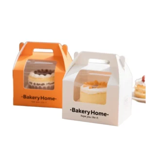 Custom Cardboard Cake Box with Handle and Customizable Size