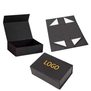 Custom Cardboard Collapsible Folding Rigid Paper Gift Boxes with Magnetic Closure