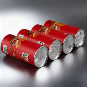 Custom Cardboard Cylinder Tube Canister for Potato Chips, Cookies and Treats