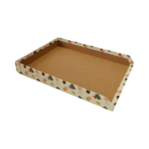 Custom Cardboard Desk Organizer Stationery File Holder Storage Tray 23.8 x 32.2 x 4 cm, 2.0 mm Thick