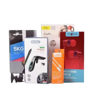 Custom Cardboard Electronics Retail Packaging Box with Window for Earphones, USB Cables, and Phone Accessories