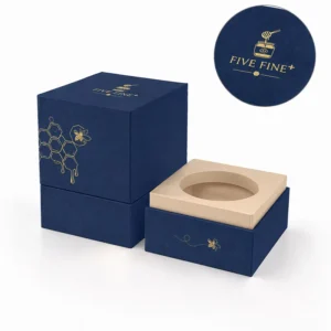 Custom Cardboard Honey Bee Gift Packaging Boxes with Embossing and Matte Lamination for Honey