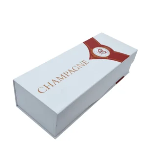 Custom Cardboard Paper Red Wine Packaging Box with Satin Lining