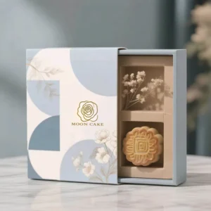 Custom Cardboard Rigid Boxes for Moon Cake Sushi Tea Bags with Embossing Recyclable Custom Logo Printing