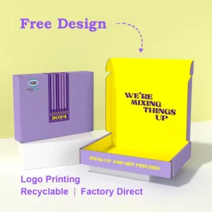 Custom Cardboard Sock Gift Mailing Box and Corrugated Shipping Mailer