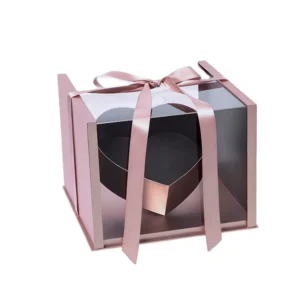 Custom Clear Lid Window Cardboard Wedding Gift Boxes