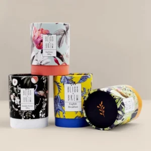 Custom Coated Paper Tube Packaging Boxes Cans Eco Friendly Food Grade Gift Containers From China