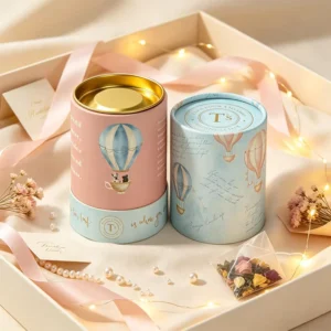 Custom Coffee and Tea Packaging Cylinder Paper Tube Canister Box for Food