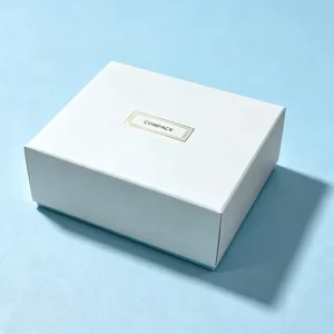 Custom Collapsible Lid and Base Foldable Rigid Paper Gift Box with Gold Foil Logo for Cosmetic and Jewelry Packaging