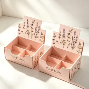 Custom Color-Printed Logo Display Box, Digital Printing, Recyclable Cardboard