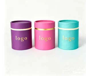Custom Color-Size Printed Scented Candle, Perfume, and Essential Oil Packaging Box, Round Cylinder Paper Tube with Logo