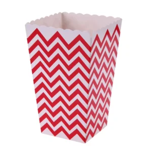 Custom Color Square Coated White Cardboard Microwave Popcorn Food Boxes