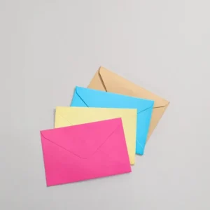 Custom Colorful Paper Small Envelope for Coin Seed Bank Card Cash