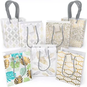 Custom Colour Printed Texture Business Luxury Shopping Gift Packaging Paper Bag with Handle