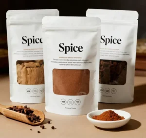 Custom Condiment Packaging Bag Heat Seal Plastic Aluminum Foil for Dry Powder Spices