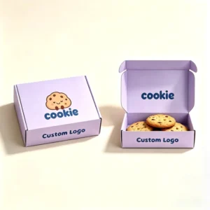 Aangepaste Koekjesverpakkingsdoos Vouwbare Taart Brood Gebak Donut Macaron Papieren Dozen met Papieren Tassen
