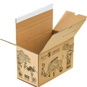 Custom Corrugated Board Folding Cartons Anti-Fall Extra-Hard Easy-Tear Zipper Paper Boxes