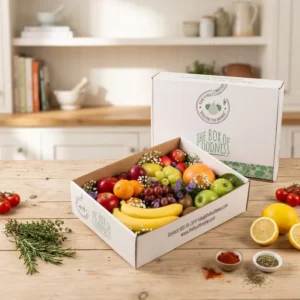 Custom Corrugated Cardboard Box for Fruit and Vegetable Packaging