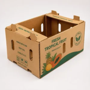 Custom Corrugated Cardboard Fruit Packaging Box for Fresh Produce Shipping