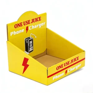 Custom Corrugated Cardboard Shelf-Ready Display Box with Tear-Away Feature