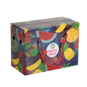 Custom Corrugated Carton Box for Banana, Cherry, Pineapple, and Passion Fruit Packaging with Custom Logo