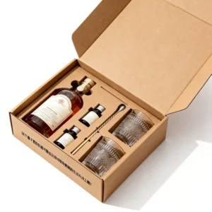 Custom Corrugated Kraft Paper Wine Packaging Mailer Box