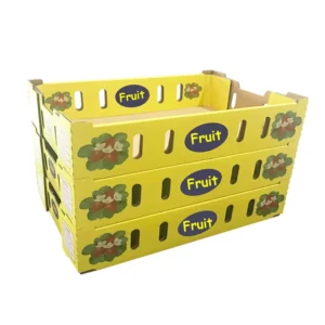Custom Corrugated Paper Banana and Vegetable Packing Gift Box