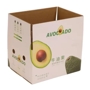 Aangepaste golfkartonnen fruitverzenddoos voor avocado's