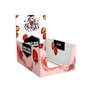 Custom Corrugated Paper PDQ Countertop Display Box for Candy, Snacks, and Food, Tear-Away