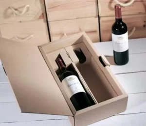 Custom Corrugated Paper Wine Shipping Box