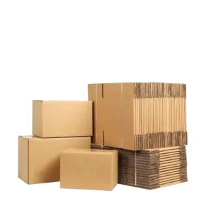 Custom Corrugated Rectangular Cardboard Shipping Boxes, 60 x 40 x 50 cm, Printed