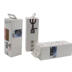 Custom Corrugated Tuck-Top Kraft Paper Electronic Box with Offset Printing, Matte Lamination, Spot UV and Embossing