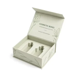 Custom Cosmetic Magnetic Gift Box with Magnetic Closure, Rigid Paper, and Insert