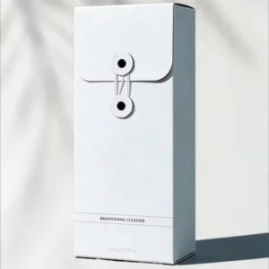 Custom Cosmetic Paper Box with Button-Style Rope Closure for Perfume, Lipstick, Eye Cream, Eyeshadow, Face Cream, and Masks