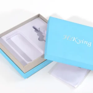 Custom Cosmetic and Hair Care Square Rigid Box with Handle, Matt Lamination, Gold Foil and Magnetic Closure