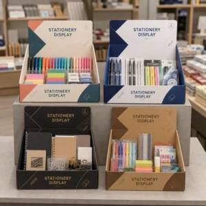 Custom Countertop PDQ Display Box for Stationery and Small Office Supplies