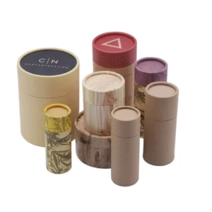 Custom Cylindrical Canister Cardboard Cylinder Round Box Paper Tube Packaging Box for Cosmetic Gift Boxes Craft Paper Accept