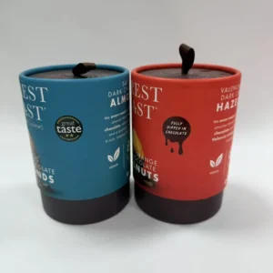 Custom Cylindrical Kraft Paper Canister Eco-Friendly Food-Grade Tube for Tea Coffee and Gift Packaging