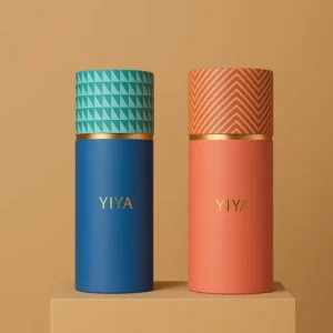Custom Cylindrical Paper Tube Gift Canister for Flameless Reed Diffuser and Home Fragrance